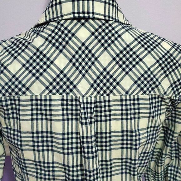 Soft Joie Revolvr Cydnee Blue Plaid Button Down Shirt Rodeo Festival - Picture 8 of 13